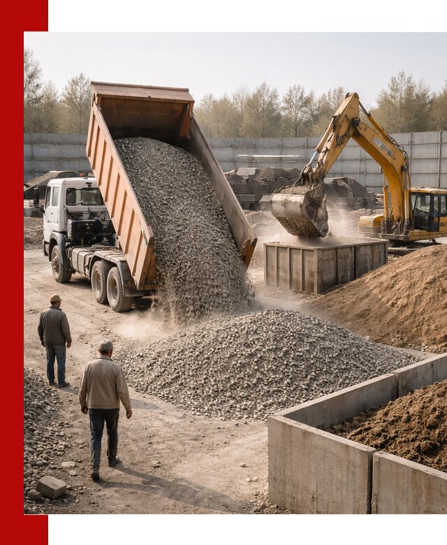 Доставка нерудных материалов с погрузкой и разгрузкой в Нерюнгри