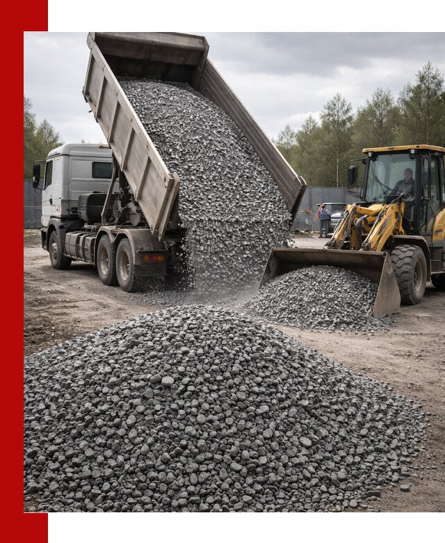 Доставка и продажа щебня гранитного в Нерюнгри