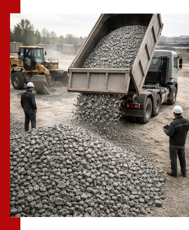Доставка гранитного щебня фракции 20-40 в Нерюнгри