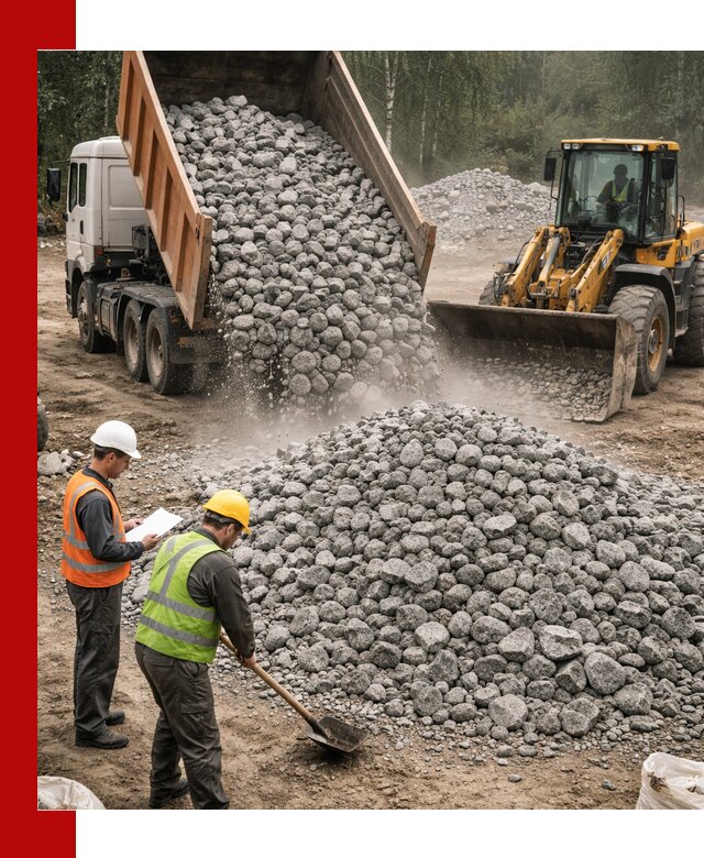 Гранитный щебень фракция 70-150 доставка в Нерюнгри