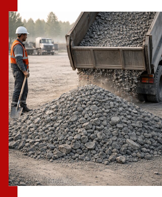 Гранитный щебень фракции 100–201 для строительства в Нерюнгри