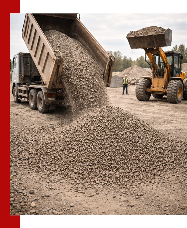 Гравийный щебень фракция 3–10 с доставкой в Нерюнгри