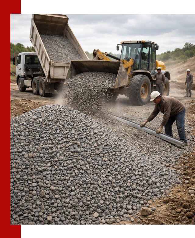 Гравийный щебень фракция 5-20 с доставкой в Нерюнгри