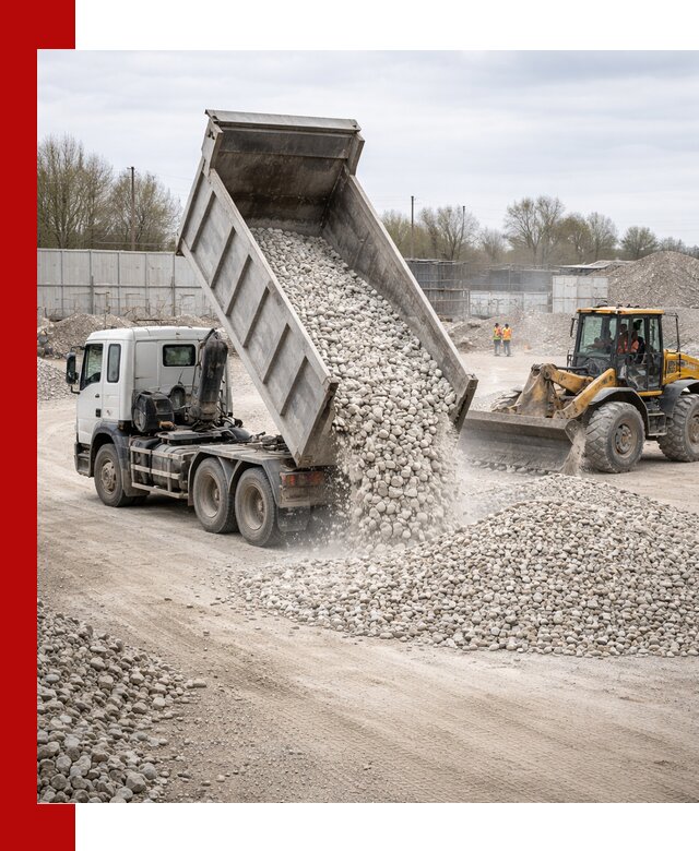 Доставка и продажа известнякового щебня в Нерюнгри