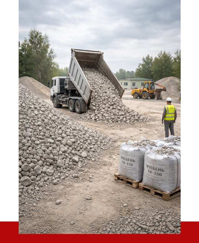 Известняковый щебень фракция 70-150 в Нерюнгри от 1358 р. | ПРОНЕРУДНрю