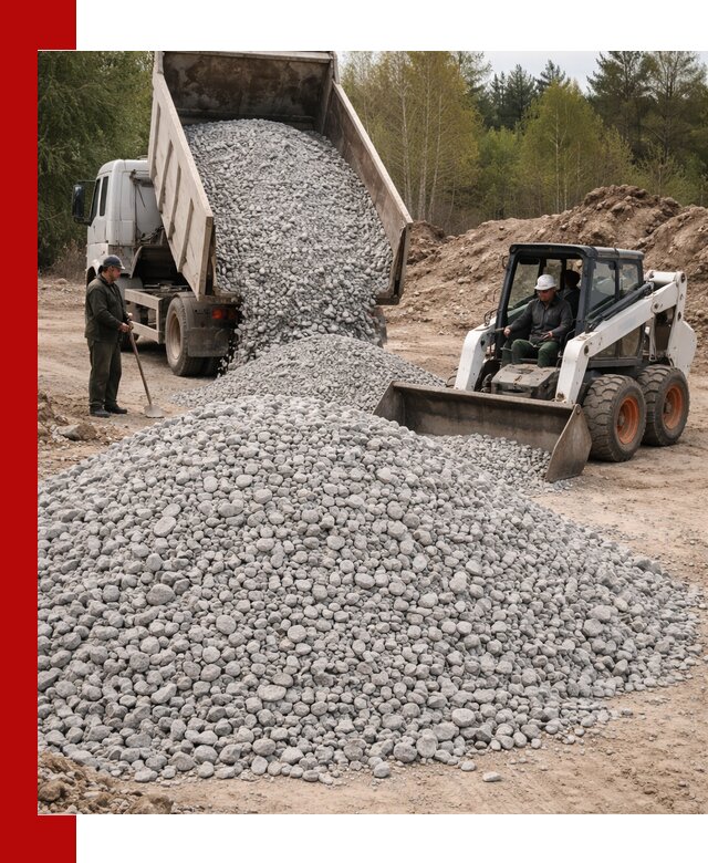Доставка доломитового щебня в Нерюнгри напрямую от карьера