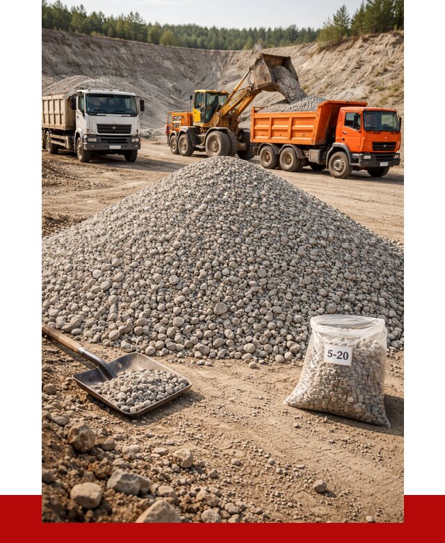 Доломитовый щебень фр. 5-20 в Нерюнгри от 4561 р. | ПРОНЕРУДНрю