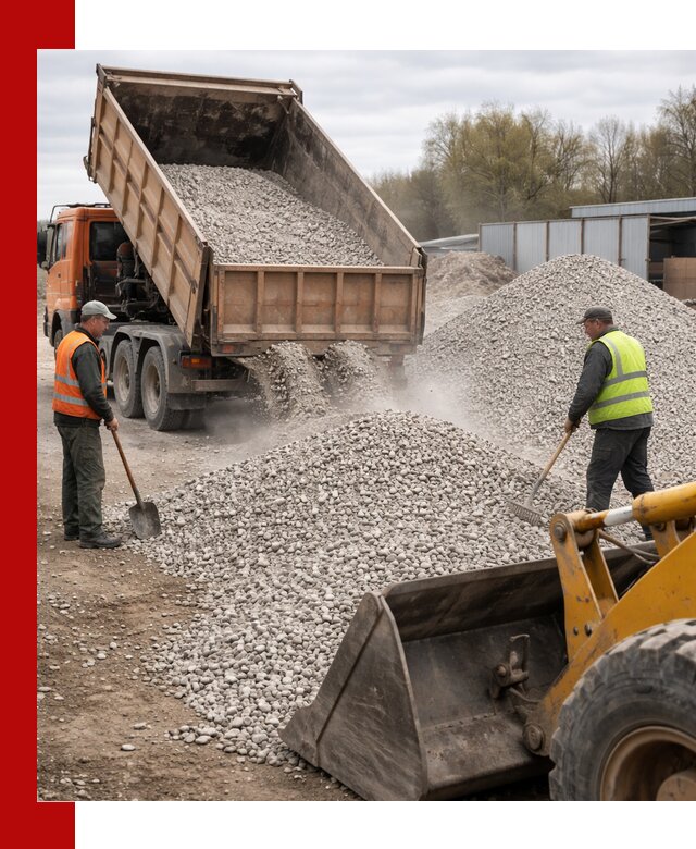 Доломитовый щебень фракции 5-20 с доставкой в Нерюнгри