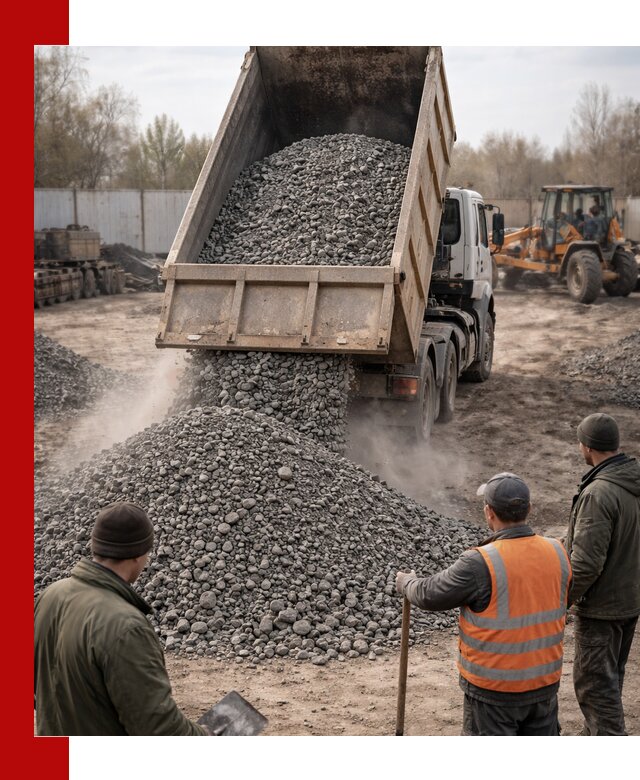 Доставка шлакового щебня в удобные сроки по выгодной цене в Нерюнгри