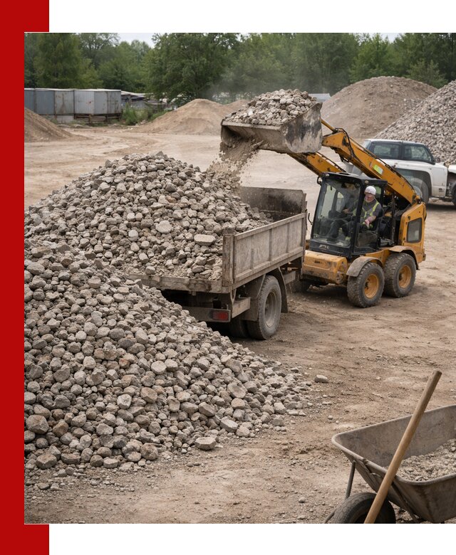 Доставка вторичного щебня в Нерюнгри для строительных работ