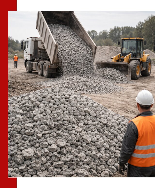 Доставка бетонного щебня фракции 20-40 в Нерюнгри