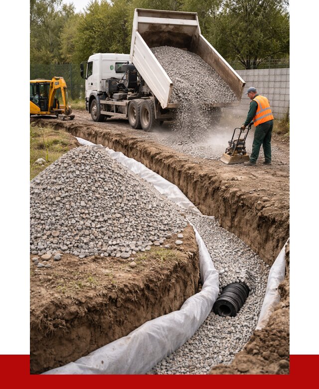 Щебень для дренажа в Нерюнгри от 2009 р., ПРОНЕРУДНрю доставка