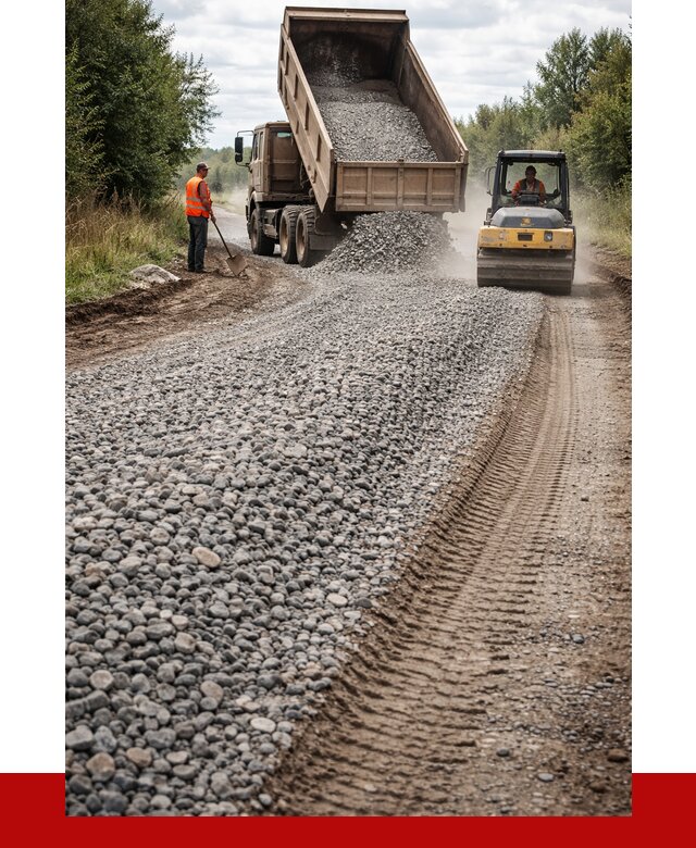 Щебень для отсыпки дороги в Нерюнгри от 2932 р. ПРОНЕРУДНрю