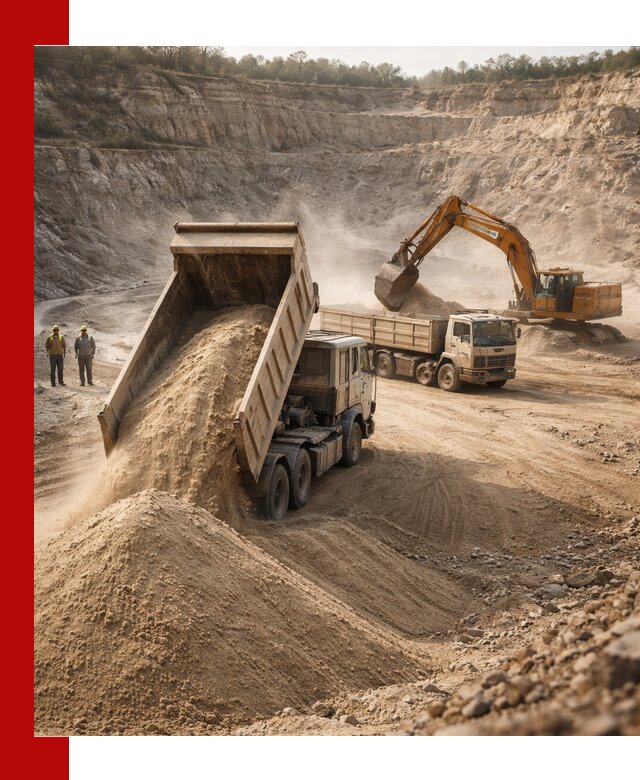 Карьерный песок навалом с доставкой в Нерюнгри