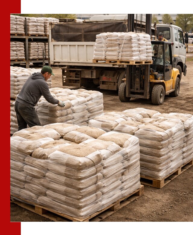 Карьерный песок в мешках с доставкой в Нерюнгри