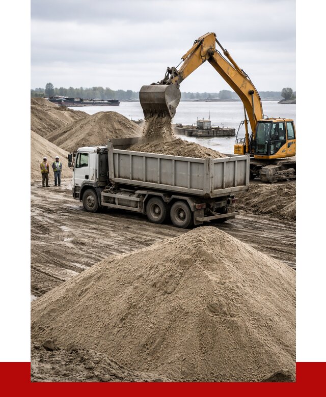 Купить речной песок навалом в Нерюнгри от 1955 р., ПРОНЕРУДНрю