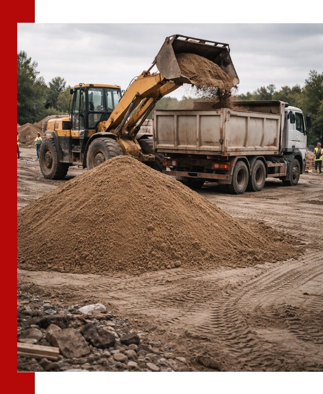 Доставка речного песка навалом в Нерюнгри быстро и выгодно