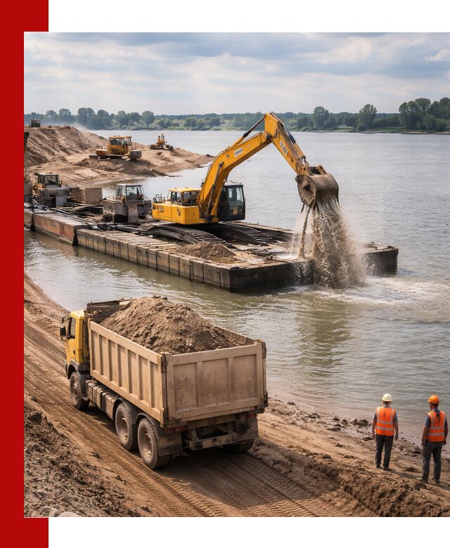 Намывной песок с доставкой в Нерюнгри оптом и в розницу