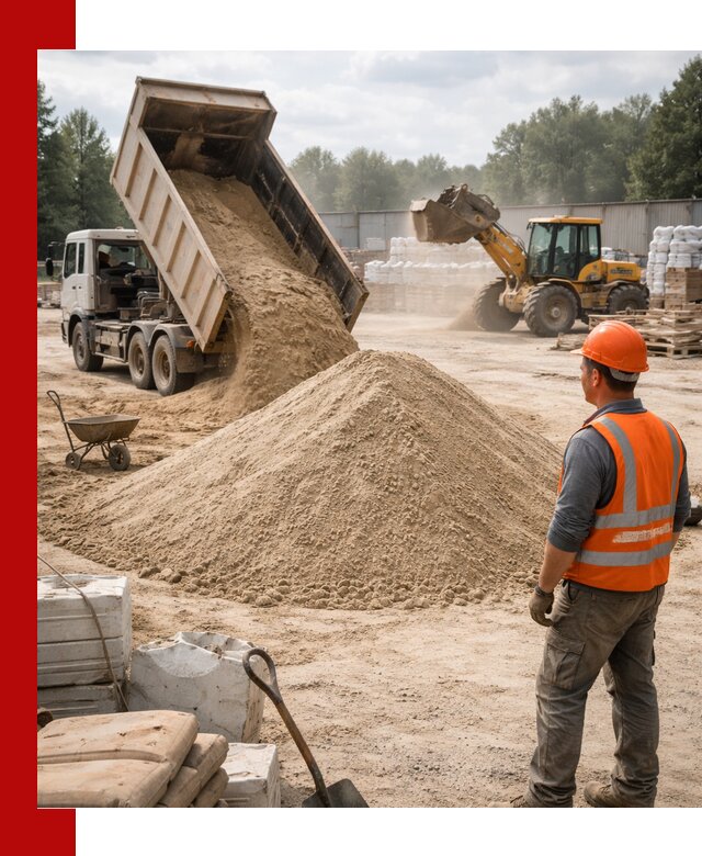 Доставка строительного песка с самосвалом в Нерюнгри