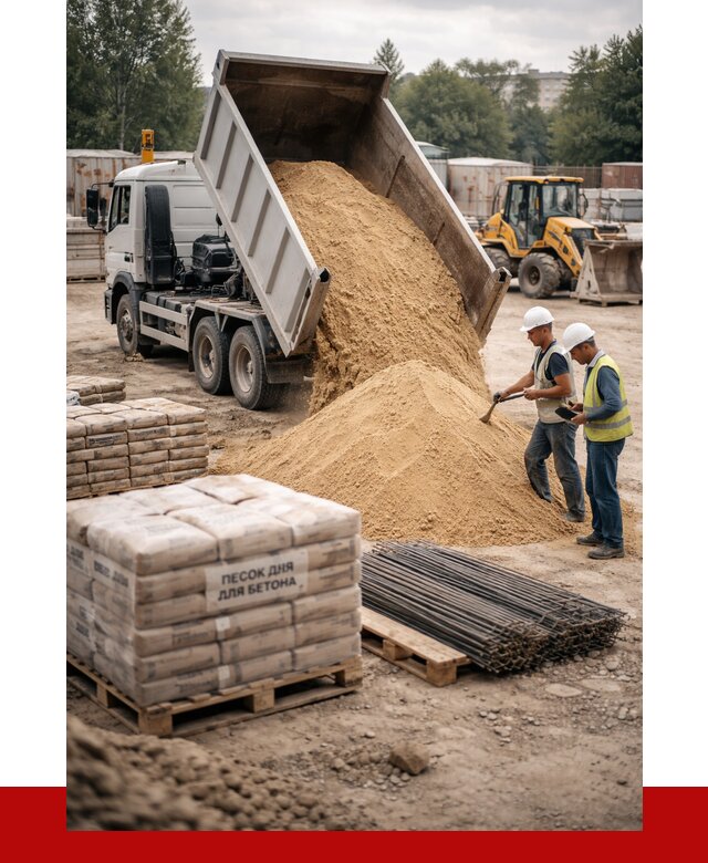 Песок для бетона в Нерюнгри от 2715 р. с доставкой, ПРОНЕРУДНрю