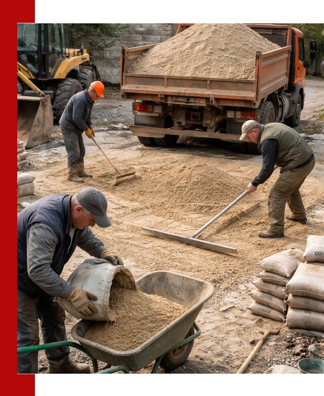 Поставка песка для стяжки в Нерюнгри с быстрой доставкой