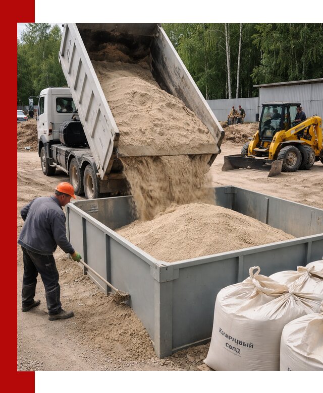 Кварцевый песок для фильтра в Нерюнгри — доставка и качество