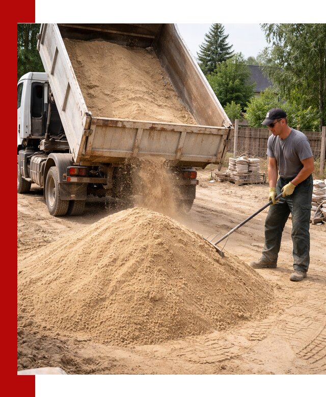 Доставка сухого песка самосвалами в Нерюнгри