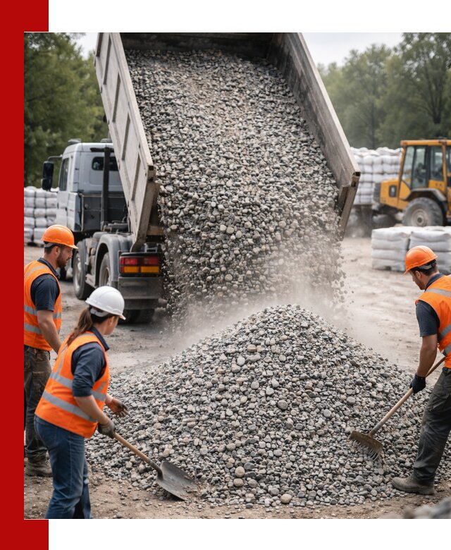 Доставка гравия и камня в Нерюнгри оптом и в розницу