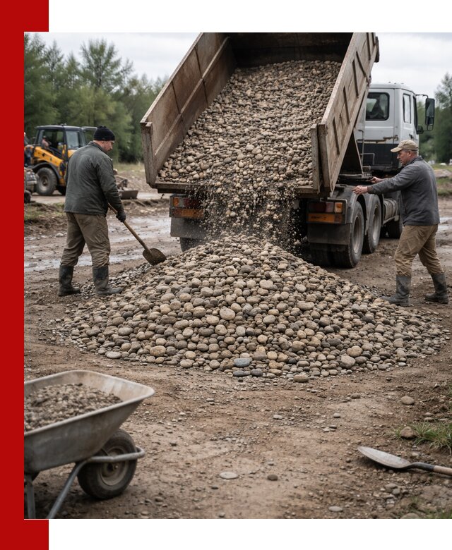 Доставка гальки речной оптом и в розницу в Нерюнгри