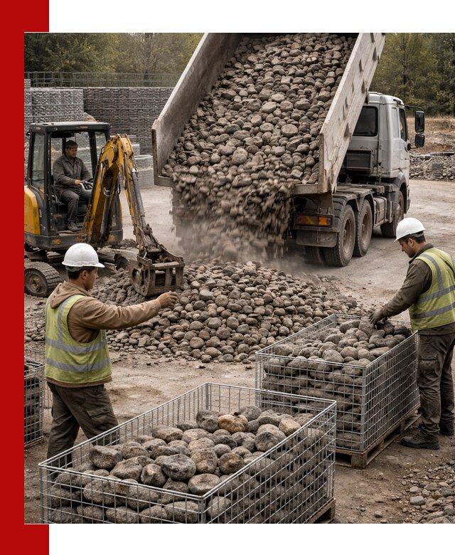 Камень для габионов фракция 100–201 в Нерюнгри