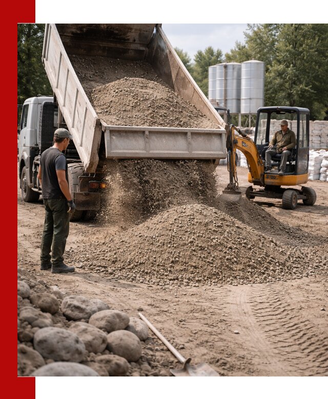 Доставка ПГС С3 в Нерюнгри самосвалами и миксерами