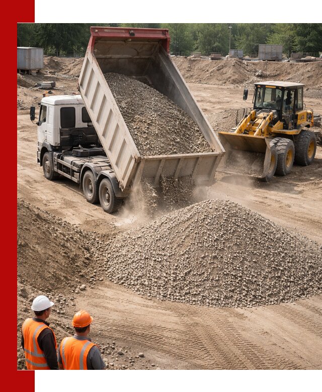 Щебень с песком (ЩГПС С2) с доставкой в Нерюнгри