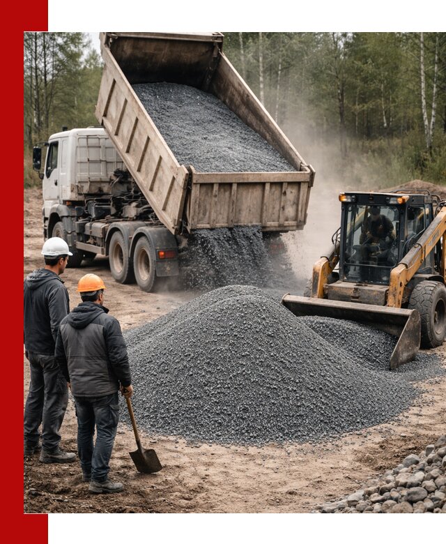 Гранитный отсев 0-5 с доставкой и разгрузкой в Нерюнгри