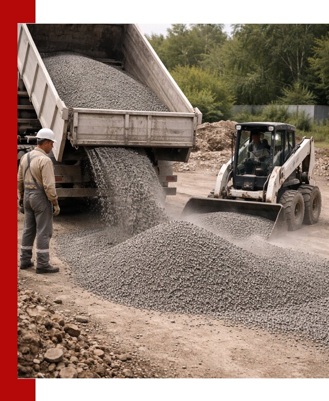 Доставка гравийного отсева 0-5 в Нерюнгри оптом и в розницу