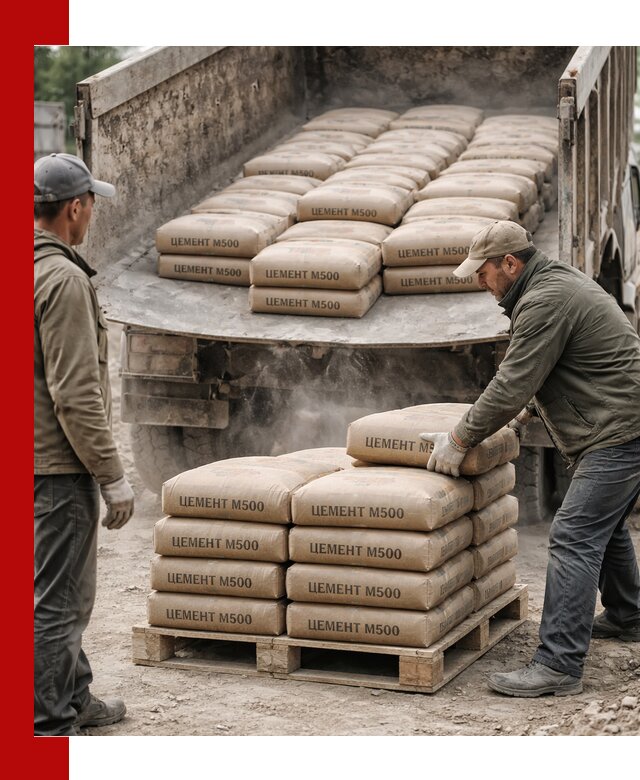 Цемент М500 с доставкой самосвалом в Нерюнгри