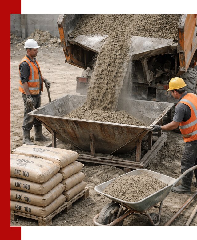 Доставка цементно-песчаной смеси М100 в Нерюнгри