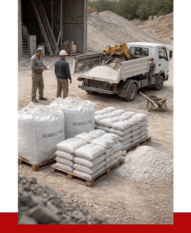 Известь строительная в Нерюнгри с доставкой от 4561 р. | ПРОНЕРУДНрю