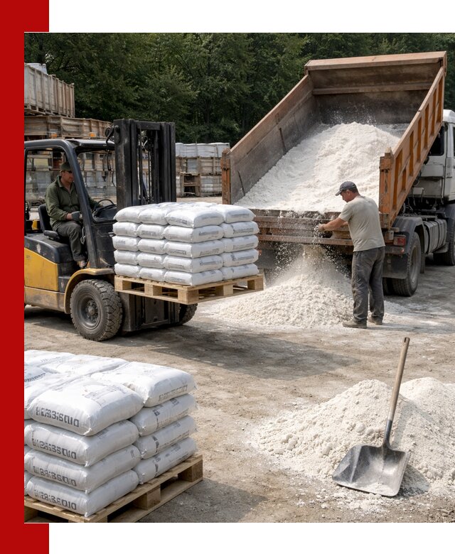 Доставка строительной извести оптом и в розницу в Нерюнгри