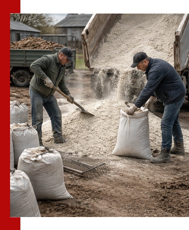 Доставка извести пушонки в Нерюнгри оптом и мелким оптом