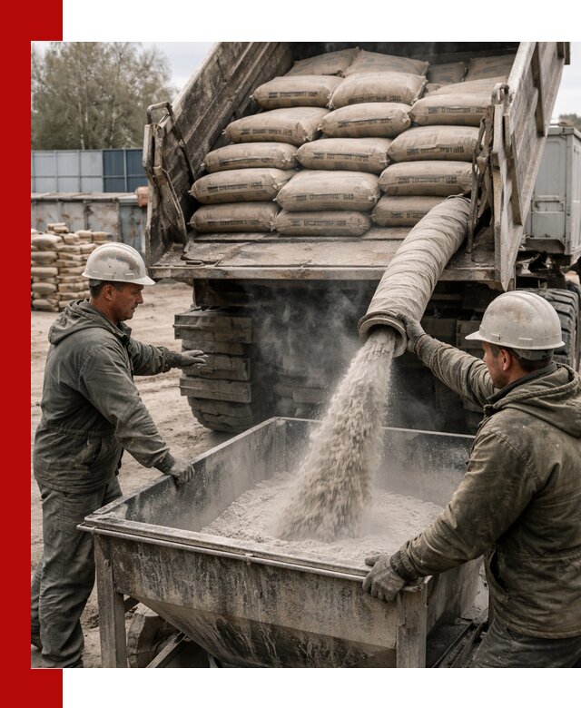 Доставка цемента М400 в Нерюнгри оптом и в розницу