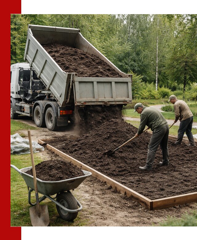 Доставка грунта для озеленения и благоустройства в Нерюнгри