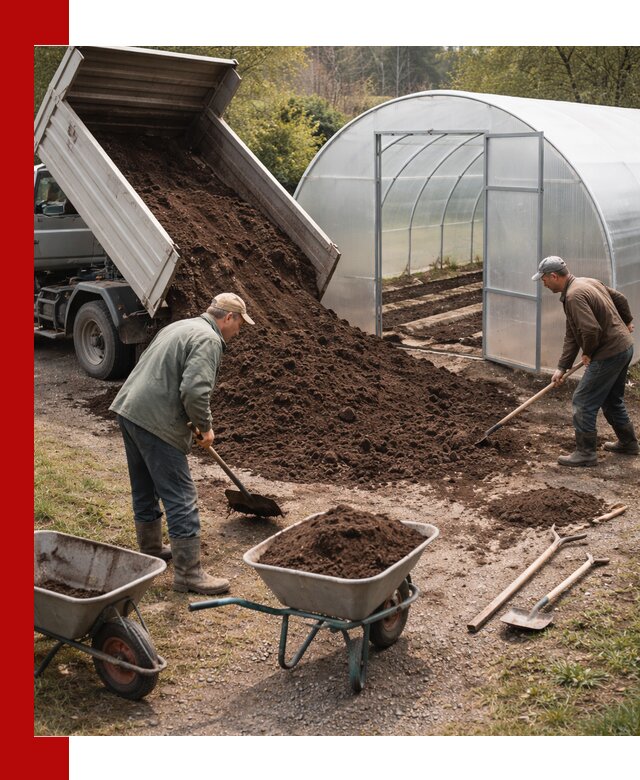Грунт для теплицы с доставкой в Нерюнгри — плодородный субстрат под растения