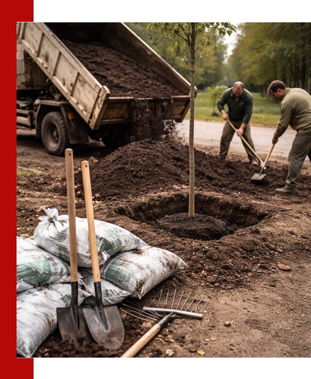 Грунт для посадки деревьев в Нерюнгри — доставка и подготовка почвы