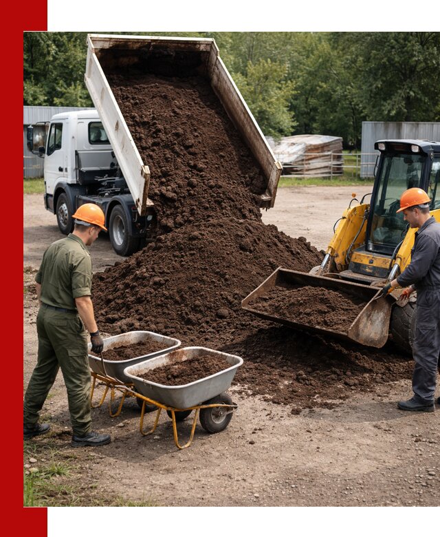 Доставка торфо-земляной смеси в Нерюнгри для огорода и ландшафта