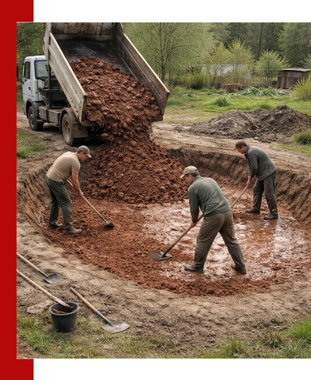 Купить качественную глину для пруда в Нерюнгри