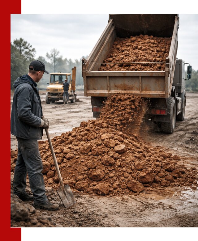 Глина для засыпки в Нерюнгри с доставкой самосвалами