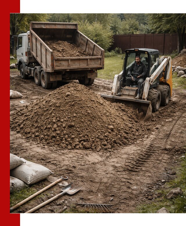 Суглинок для планировки участков в Нерюнгри с доставкой и выгрузкой