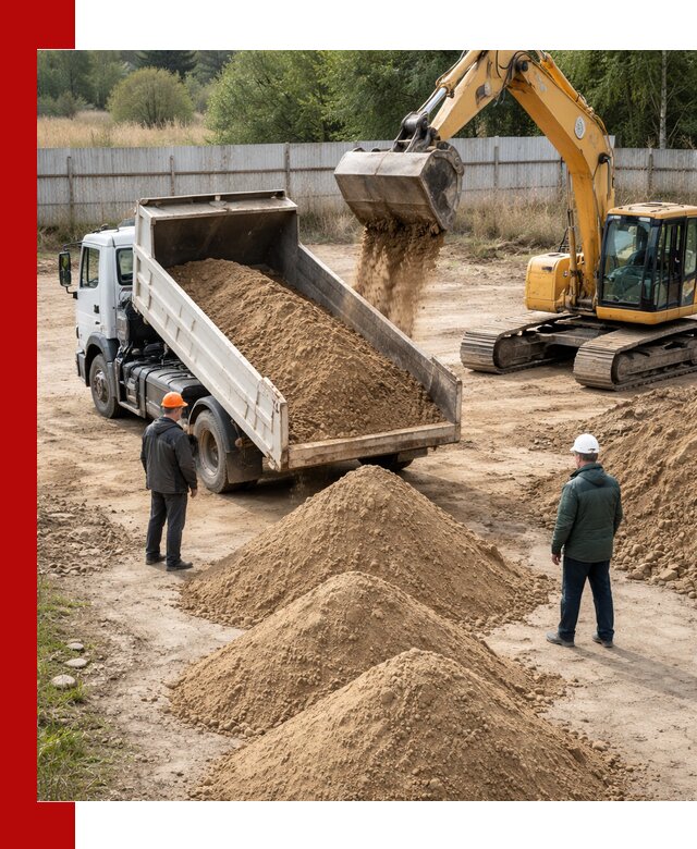 Доставка супеси вагонными и автопартиями в Нерюнгри