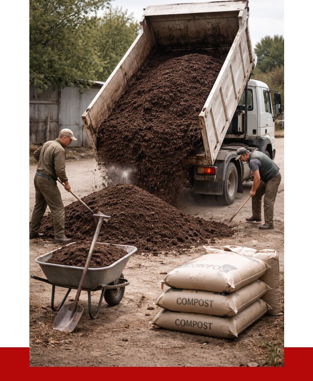 Купить компост в Нерюнгри от 4561 р. за куб с доставкой | ПРОНЕРУДНрю
