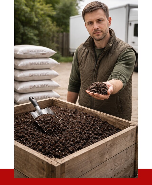 Купить биогумус в Нерюнгри с доставкой от 9231 р. за куб | ПРОНЕРУДНрю